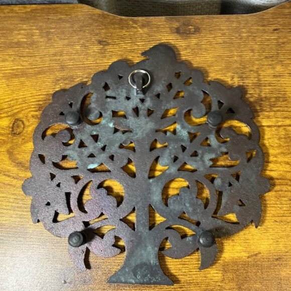 New Country Orchard Wall Hanging/Trivet Cast Iron Bronze Finish on Front 7 x7.25 - Picture 4 of 5